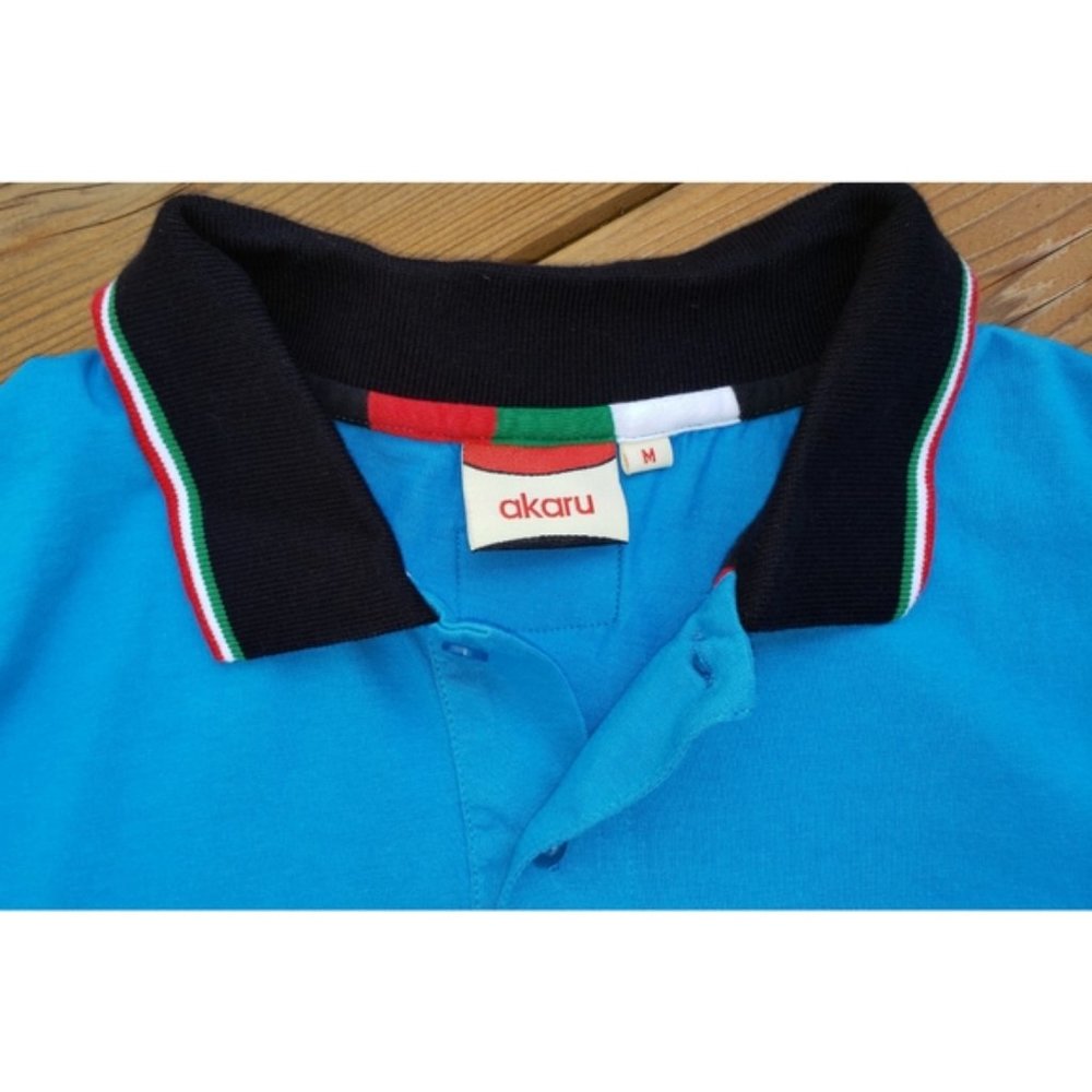 SOLD NEW Akaru Dubai Camel Polo Cotton Shirt - Picture 4 of 5
